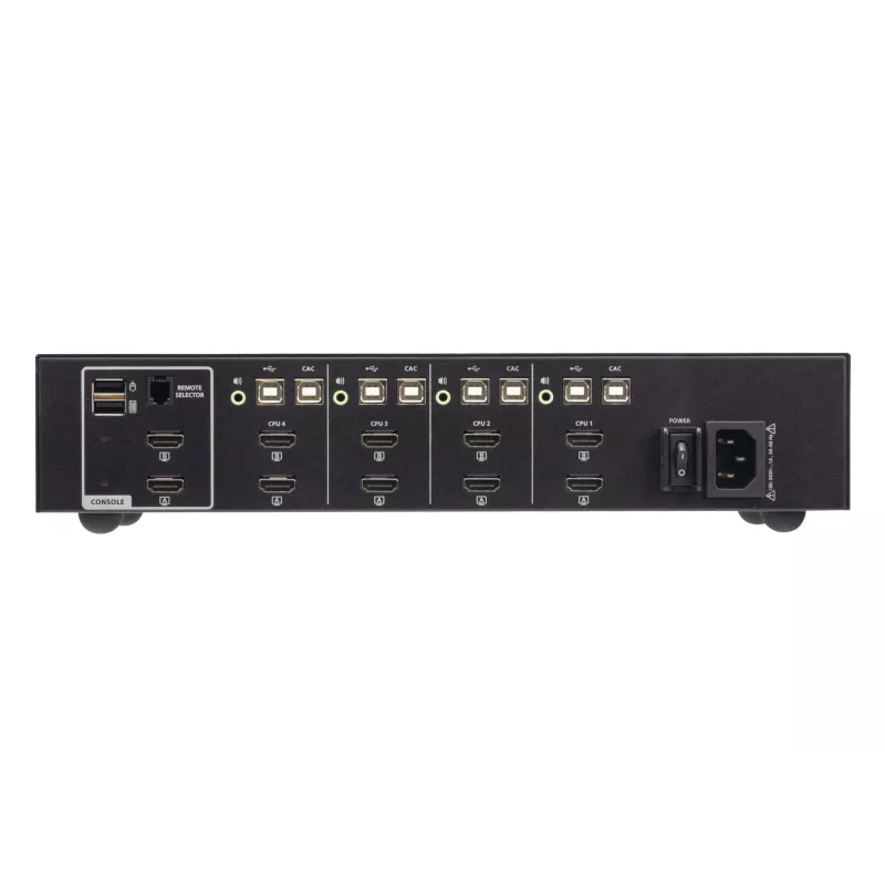 ATEN CS1144H4C-AT-G 4-poorts USB 4K HDMI beveiligde KVM-switch, zwart