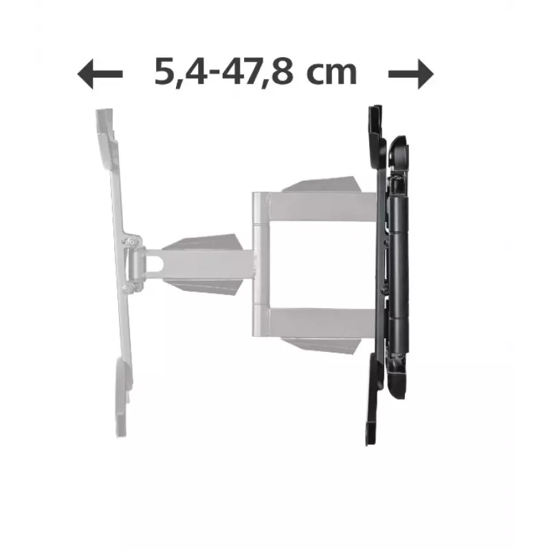 Hama tv-muurbeugel, draaibaar, kantelbaar, uitschuifbaar, 191 cm (75) tot 45 kg
