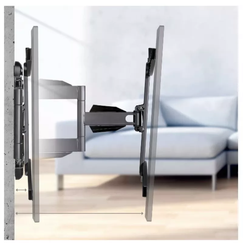 Hama tv-muurbeugel, draaibaar, kantelbaar, uitschuifbaar, 191 cm (75) tot 45 kg
