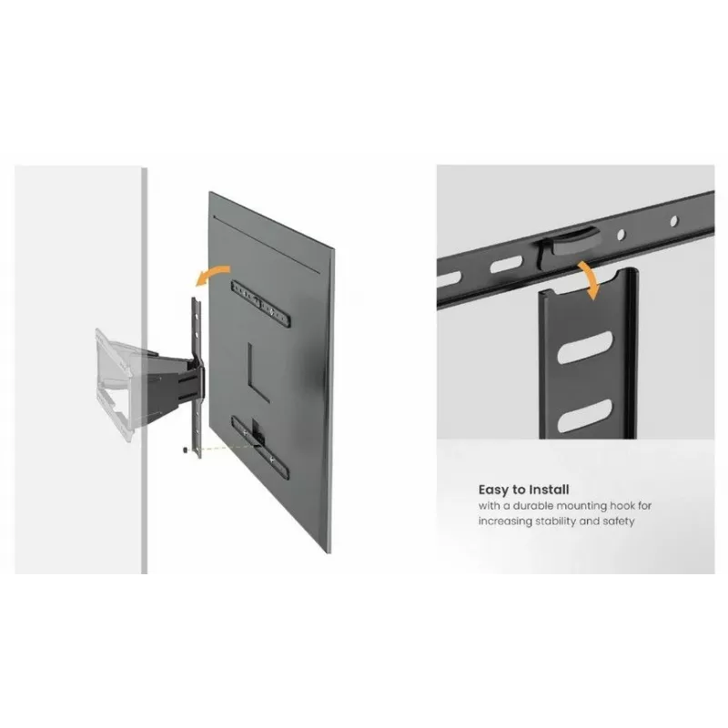 Equip 43-90 inch ultraplatte draaibare tv-muurbeugel
