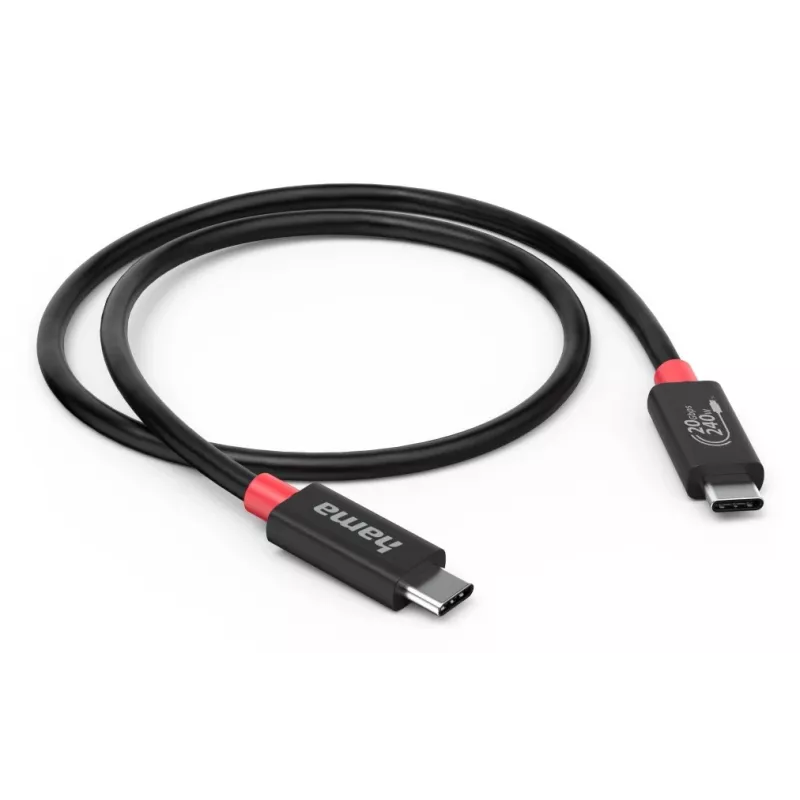 Hama USB-C-kabel USB4 Gen2 20 Gbit/s, E-Marker, 5 A, 240 W, 2 m