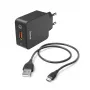 Hama 00201621 mobiele oplader smartphone, tablet zwart AC snelladen binnen