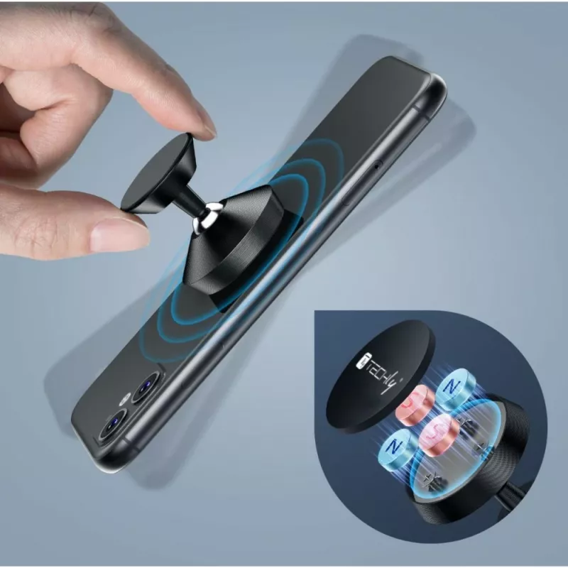 Techly I-SMART-UNI7 houder passieve houder mobiele telefoon/smartphone zwart