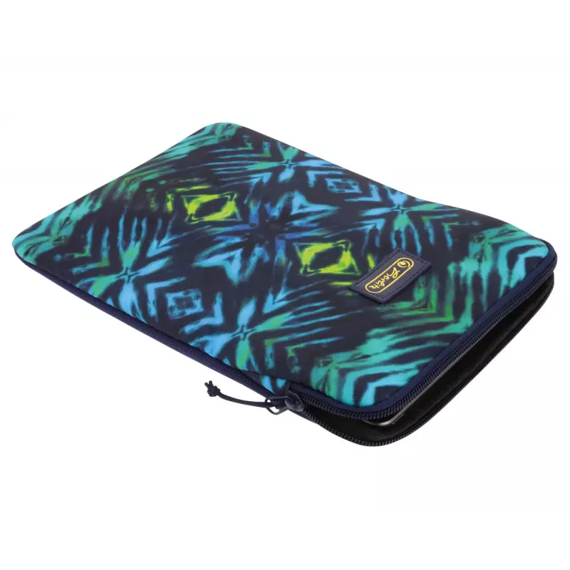 Sleeve case Herlitz New Batik 26,7 cm zwart blauw groen