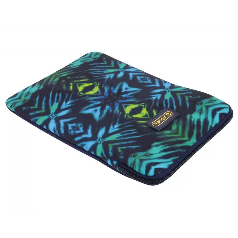 Sleeve case Herlitz New Batik 26,7 cm zwart blauw groen