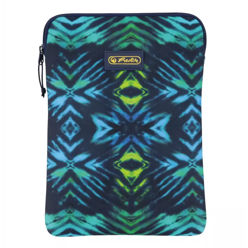 Sleeve case Herlitz New Batik 26,7 cm zwart blauw groen
