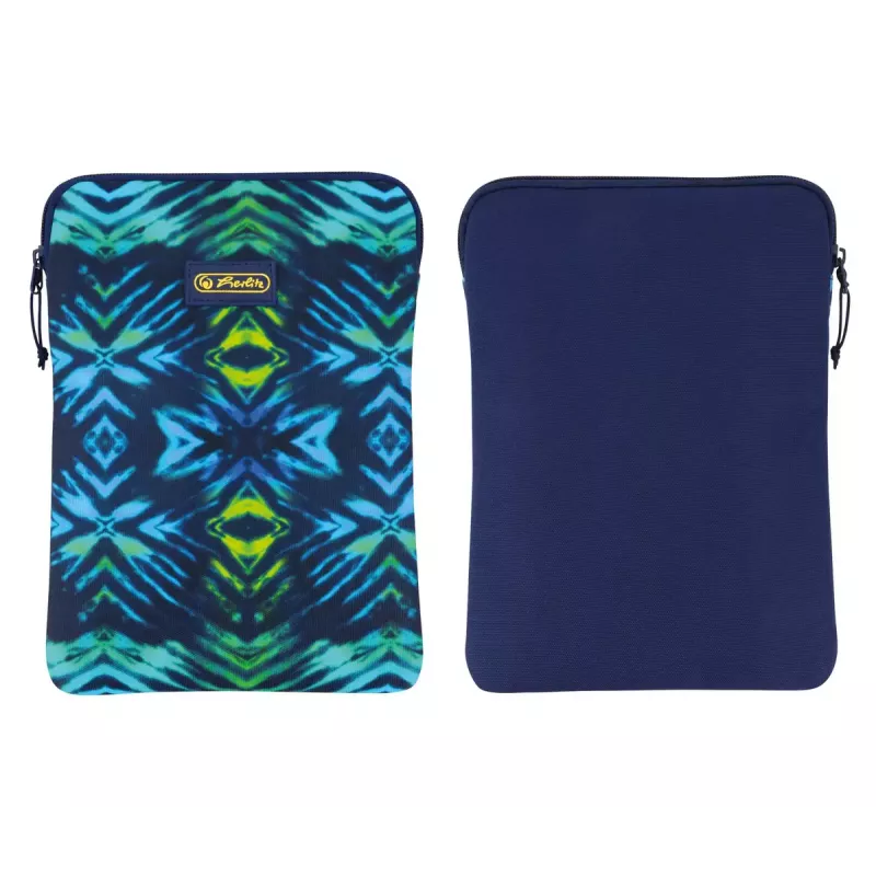 Sleeve case Herlitz New Batik 26,7 cm zwart blauw groen