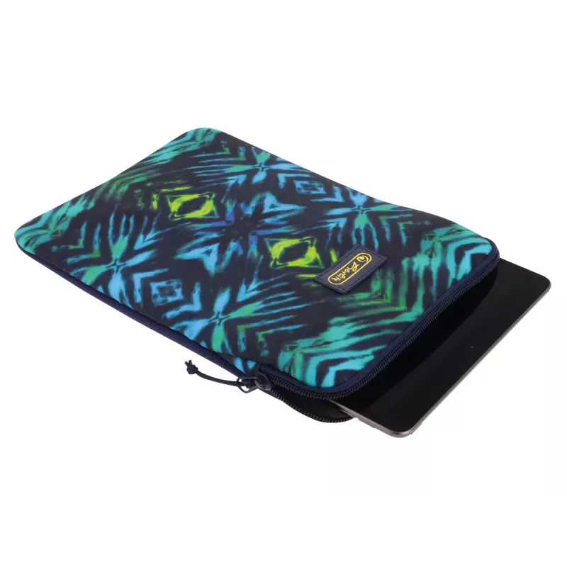 Sleeve case Herlitz New Batik 26,7 cm zwart blauw groen