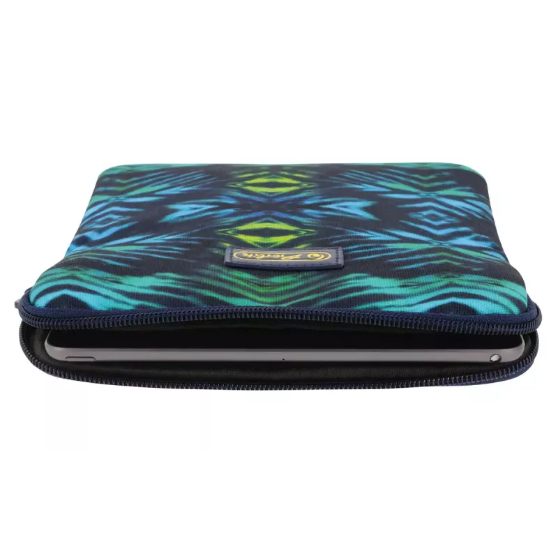 Sleeve case Herlitz New Batik 26,7 cm zwart blauw groen
