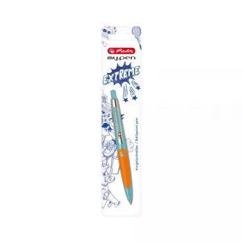 Clip-on balpen met intrekmechanisme Herlitz my.pen blauw