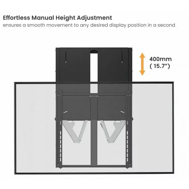 Equip 60 inch-100 inch interactieve op-en-neer tv-muurbeugel