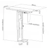 CPU-houder onder het bureau Equip 650892