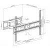 Equip 37 inch-80 inch volledig beweegbare tv-muurbeugel