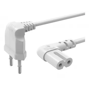 Hama 00221102 netsnoer wit 5 m netstekker type C C7-koppeling