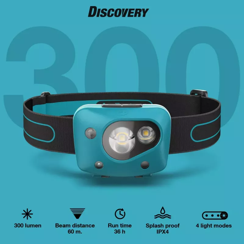 Hoofdlamp GP Lighting Discovery Teal LED 300 lm IPX4