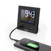 Hama Dual-USB digitale wekker zwart