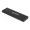 Manhattan M.2 NVMe SSD-behuizing, USB-C-bus, 10 Gbit/s (USB 3.2 Gen2 alias USB 3.1), UASP-compatibel, SuperSpeed+ USB, aluminium, zwart, drie jaar garantie