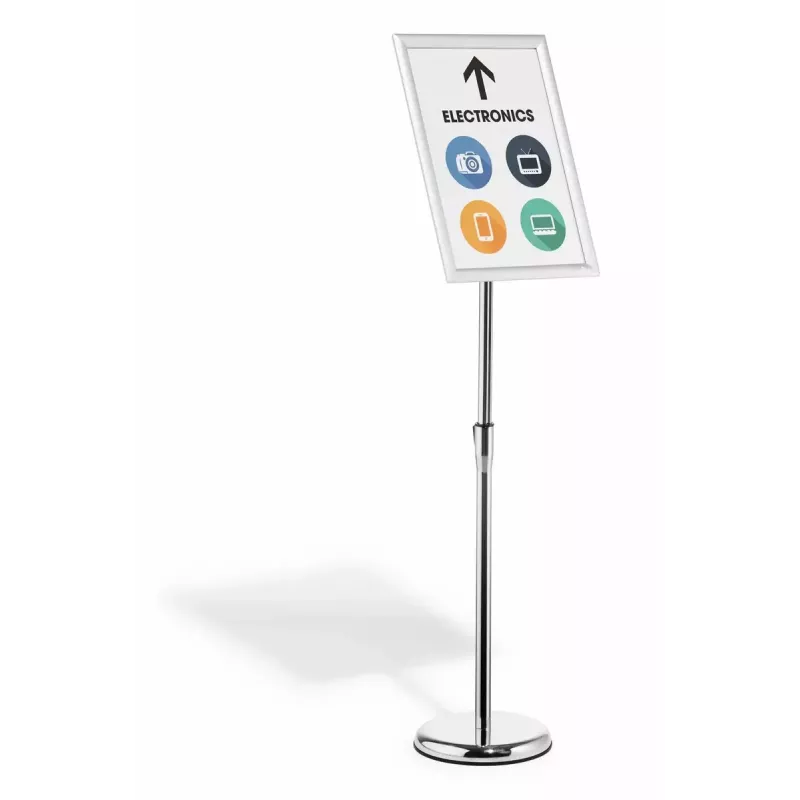 Informatiestander Durable 479923 A3 aluminium kunststof staal hoogte 1290 mm