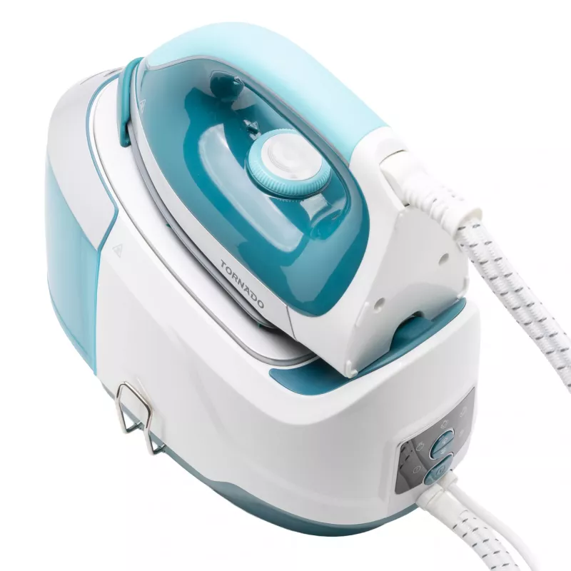 Tornado TSS-2400D strijkijzer met stoomgenerator, blauw/wit