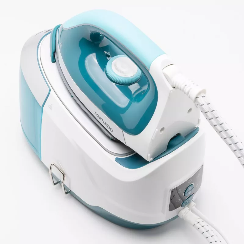 Tornado TSS-2400D strijkijzer met stoomgenerator, blauw/wit