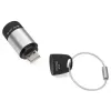TROIKA ECO CHARGE sleutelhanger-zaklamp zwart grijs LED USB