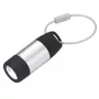 TROIKA ECO CHARGE sleutelhanger-zaklamp zwart grijs LED USB