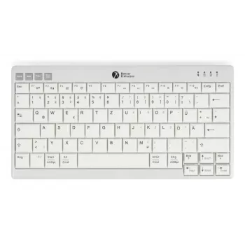BakkerElkhuizen UltraBoard 950 V2 Wireless UK Qwerty, Tenkeyless (80 - 87%), bedraad & draadloos, USB + Bluetooth, schaarschakelaars, QWERTY, donkergrijs, lichtgrijs