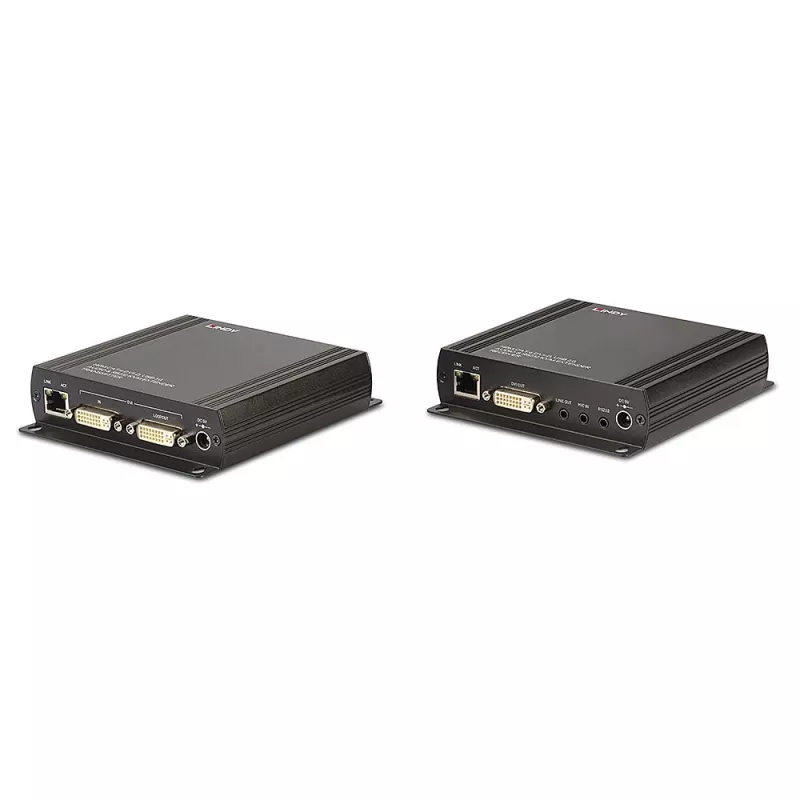 Lindy 140m Cat.6 DVI-D, USB, audio en RS-232 KVM-extender