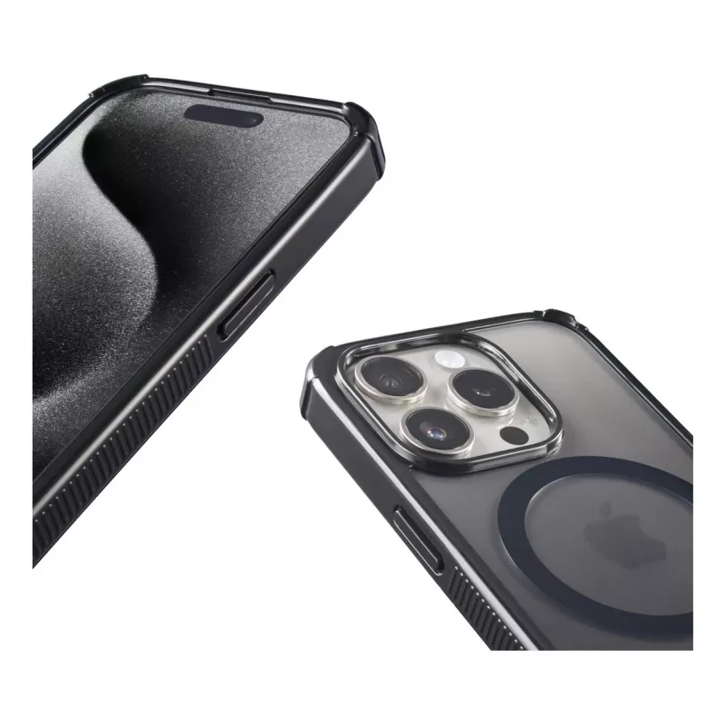Hama 00136842 MagCase Extreme Protect telefoonhoesje voor Apple iPhone 16 Pro, zwart