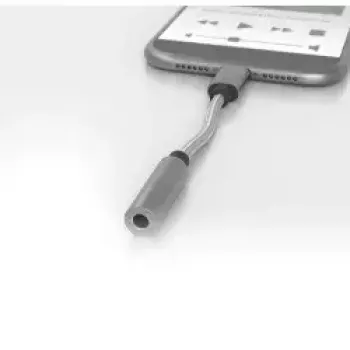 Mobiele kabel Terratec 284535 zilver USB-C 3,5mm