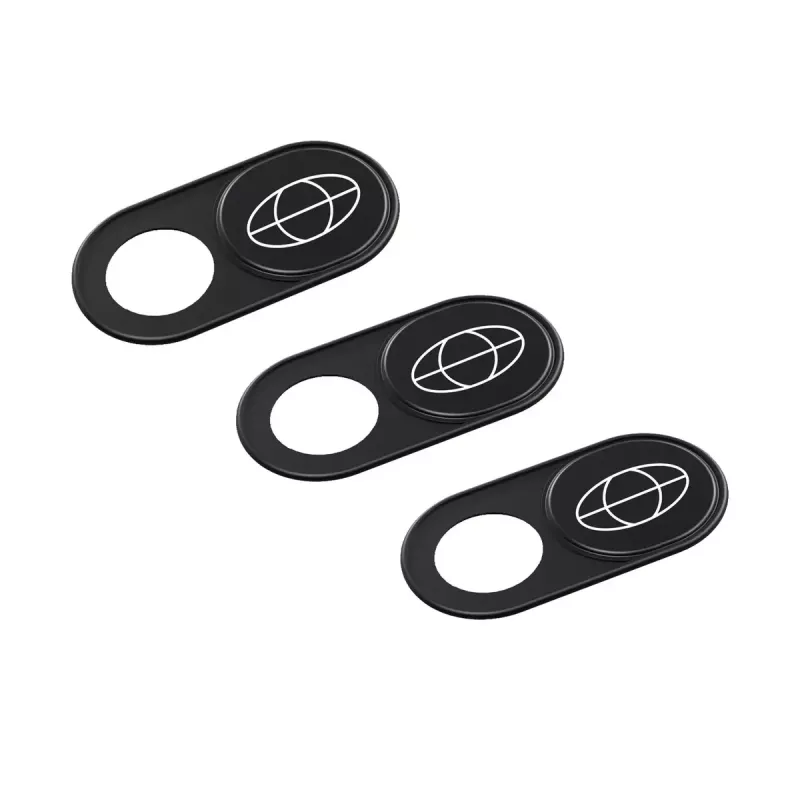 TerraTec PROTECT yourself webcamafdekking, zwart, verpakking van 3