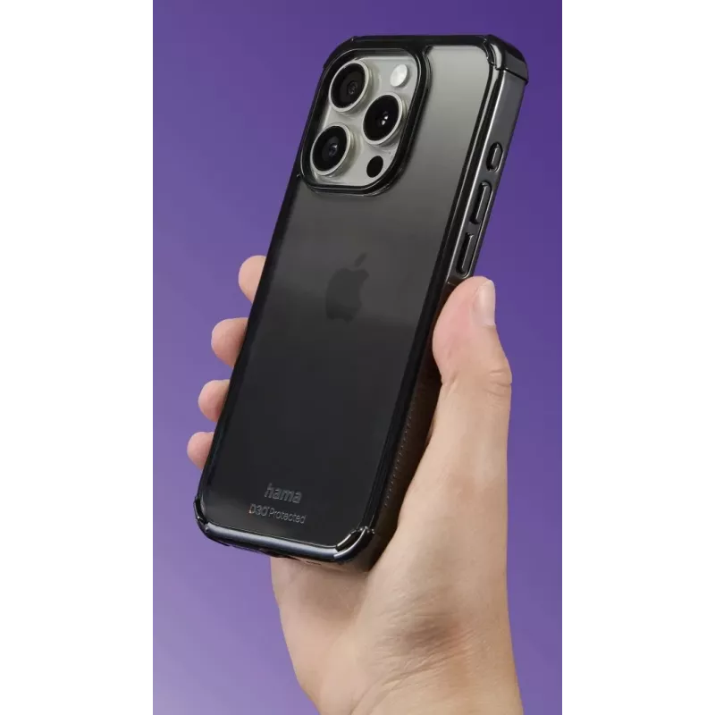 Hama 00123720 Extreme Protect telefoonhoesje voor Apple iPhone 16e, zwart