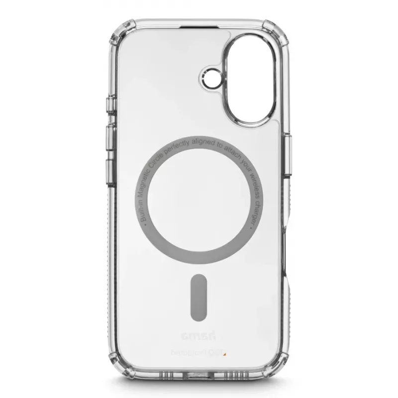 Hama 00123753 MagCase Extreme Protect telefoonhoesje voor Apple iPhone 16, transparant