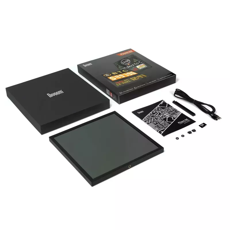 Digitale fotolijst Divoom Pixoo64 zwart Wi-Fi 64x64 RGB LED