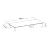 Glazen desktop-monitorstandaard Equip 650882