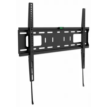 Manhattan wandsteun voor tv & monitors (vast), voor schermen van 37 inch tot 65 inch, VESA-compatibiliteit: alle tussen 200x200 mm en 600x400 mm – controleer de afmetingen van de vier bevestigingsgaten op de achterkant van het scherm om te controleren of deze past, max. 50 kg, zwart, steun