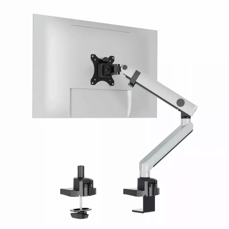 Durable SELECT PLUS monitorstandaard 509623 met arm voor 1 monitor, tafelbevestiging, zilver