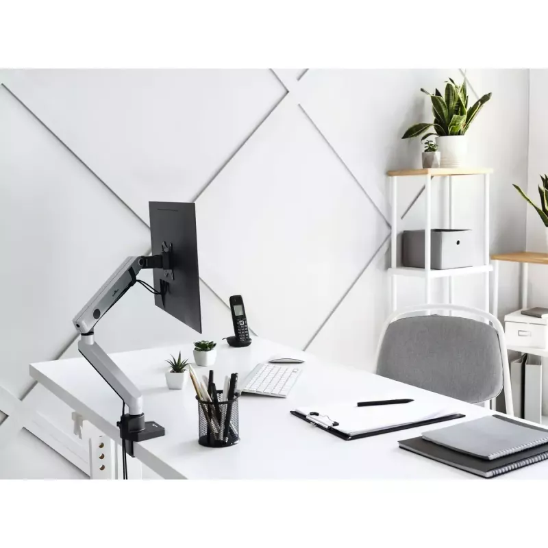 Durable SELECT PLUS monitorstandaard 509623 met arm voor 1 monitor, tafelbevestiging, zilver