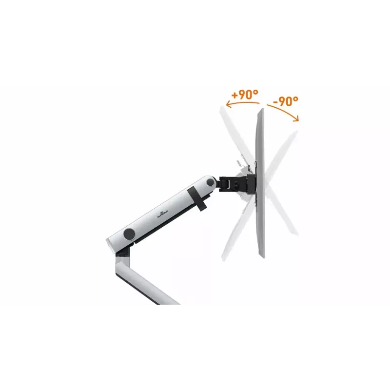 Durable SELECT PLUS monitorstandaard 509623 met arm voor 1 monitor, tafelbevestiging, zilver