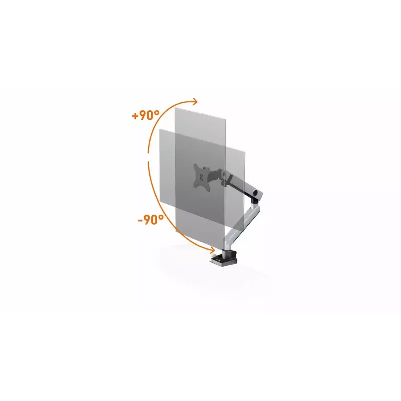 Durable SELECT PLUS monitorstandaard 509623 met arm voor 1 monitor, tafelbevestiging, zilver