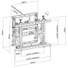 Equip 45 inch-70 inch pop-out videowand montagesteun max. gewicht 70 kg