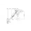 Equip 17 inch–32 inch enkelmonitor wandsteun, armlengte: 564 mm