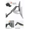 Equip 17 inch-32 inch dual monitor wandsteun