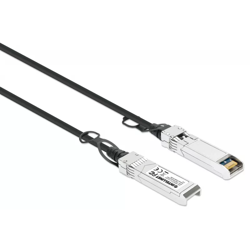 Intellinet 508384 10G SFP+ passieve directe twinax-kabel, 0,5 m, zwart