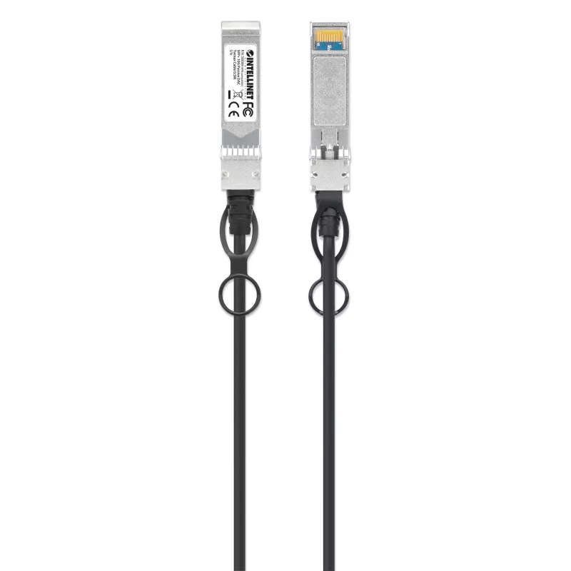 Intellinet 508384 10G SFP+ passieve directe twinax-kabel, 0,5 m, zwart