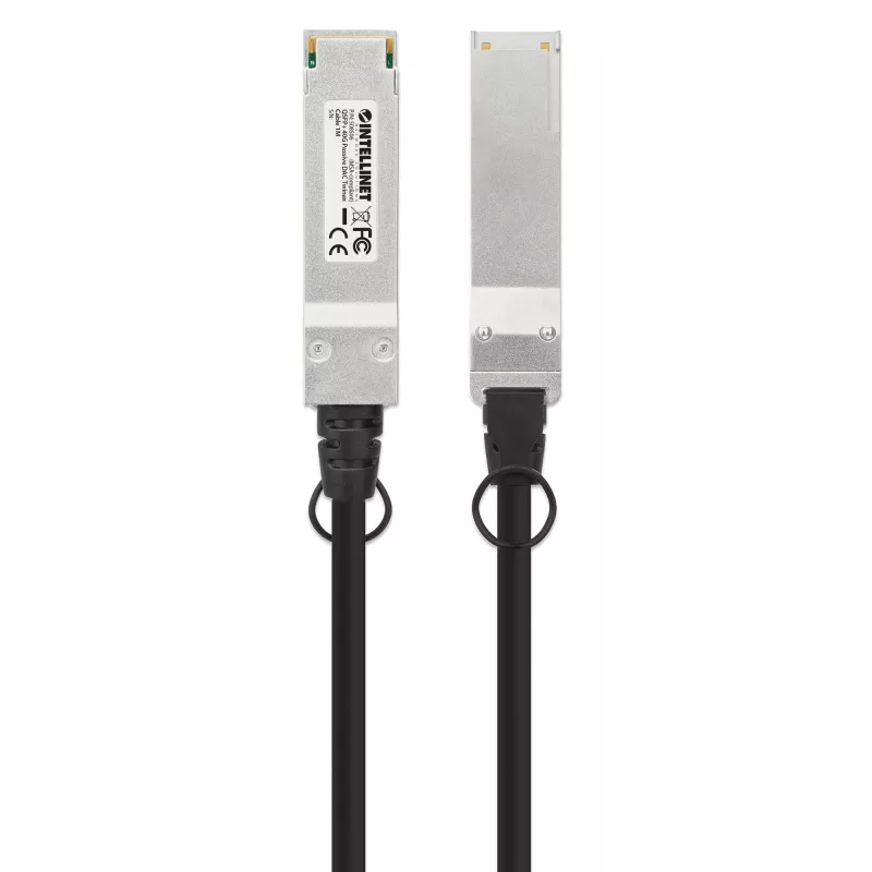 Intellinet 508506 40G QSFP+ passieve DAC Twinax-kabel, MSA-compatibel, 1 m