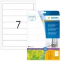 Zelfklevend printeretiket HERMA 10745 wit 19,2x3,8 cm 140 etiketten