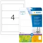 Zelfklevende printeretiketten HERMA 10746 wit 19,2x6,1 cm 80 etiketten