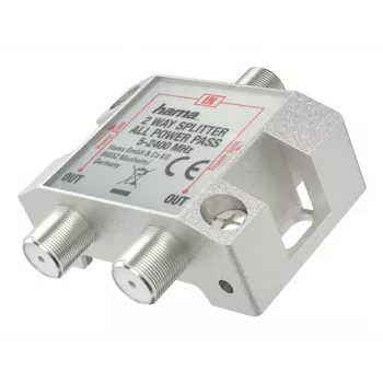 Hama 00205231 kabel-splitter/combiner zilver