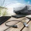 Hama oplaadkabel, USB-A - Lightning, 0,2 m, nylon, zwart